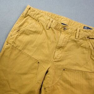 GAP Carpenter Pants Khaki Tan Mens 34x30 Twill Relaxed Fit Workwear Utility